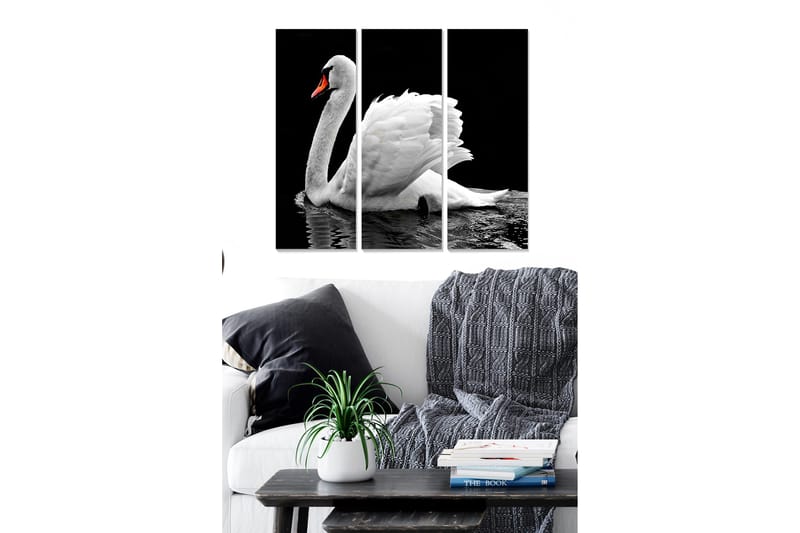 Canvasbilde Floral 3-pk flerfarget, 22x05 cm