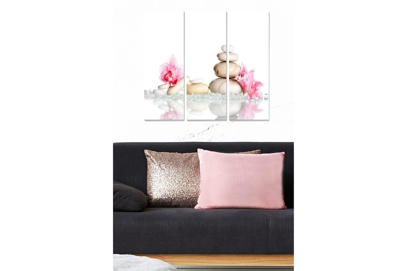 Canvasbilde Floral 3-pk flerfarget, 22x05 cm