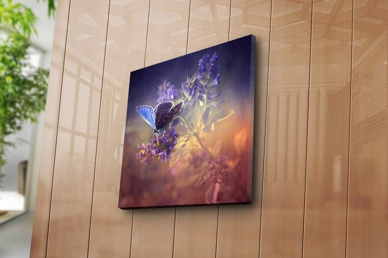 Canvasbilde Floral Flerfarget - 44x54 cm - Innredning - Bilder & kunst - Lerretsbilder