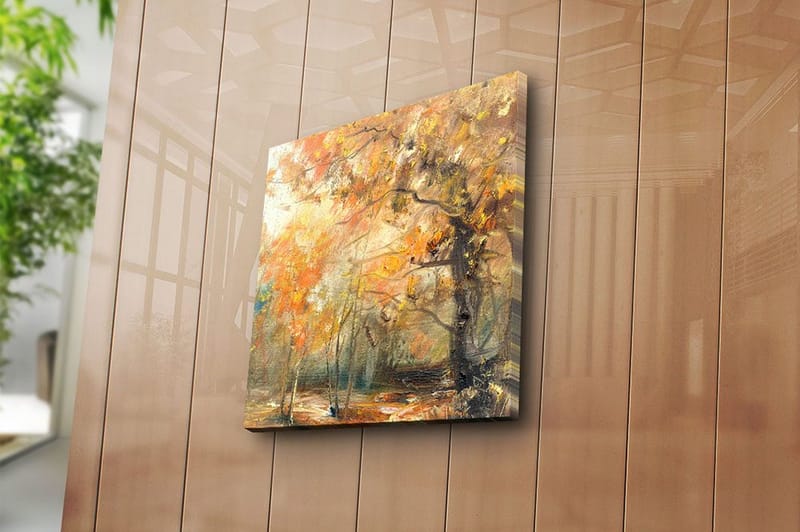 Canvasbilde Floral Flerfarget - 44x54 cm - Innredning - Bilder & kunst - Lerretsbilder