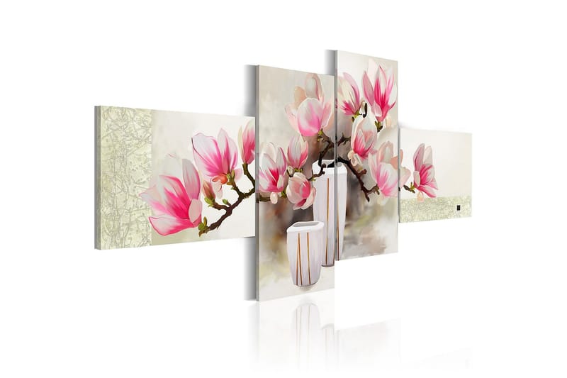 Canvasbilde Fragrance of magnolias 100x45 cm - Artgeist sp. z o. o. - Lerretsbilder