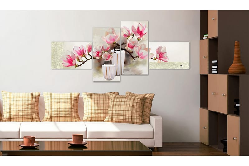 Canvasbilde Fragrance of magnolias 100x45 cm - Artgeist sp. z o. o. - Lerretsbilder