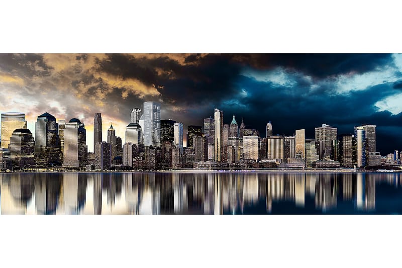 Canvasbilde Gold City - Innredning - Bilder & kunst - Lerretsbilder