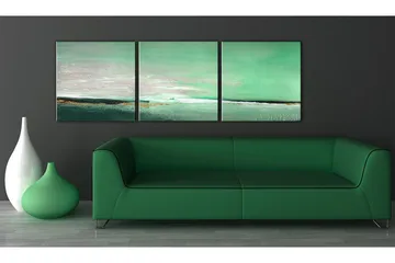 Canvasbilde Hav - Grønn kyst 150x50 cm - Artgeist sp. z o. o. - Innredning - Bilder & kunst - Lerretsbilder