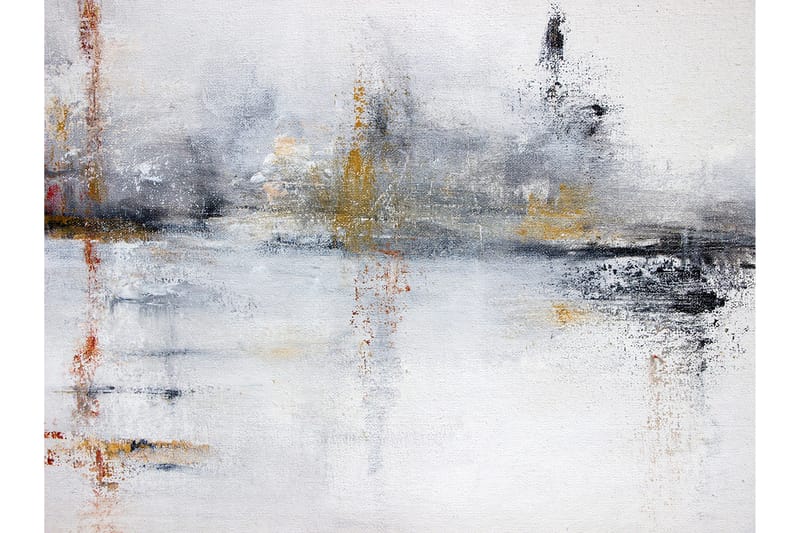 Canvasbilde Hvit abstrakt - 88x012 cm - Innredning - Bilder & kunst - Lerretsbilder