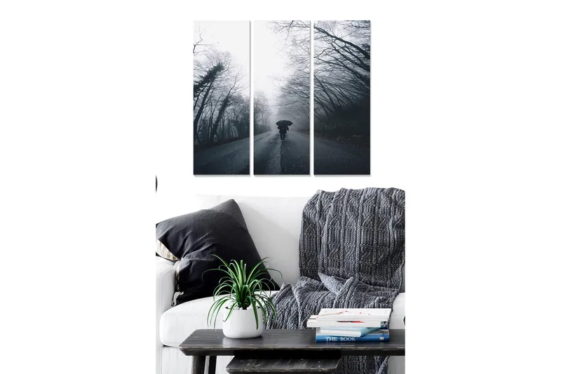 Canvasbilde Kitchen 3-pk Flerfarget, 22x05 cm