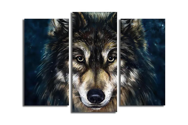 Canvasbilde Kitchen 3-pk Flerfarget, 22x03 cm