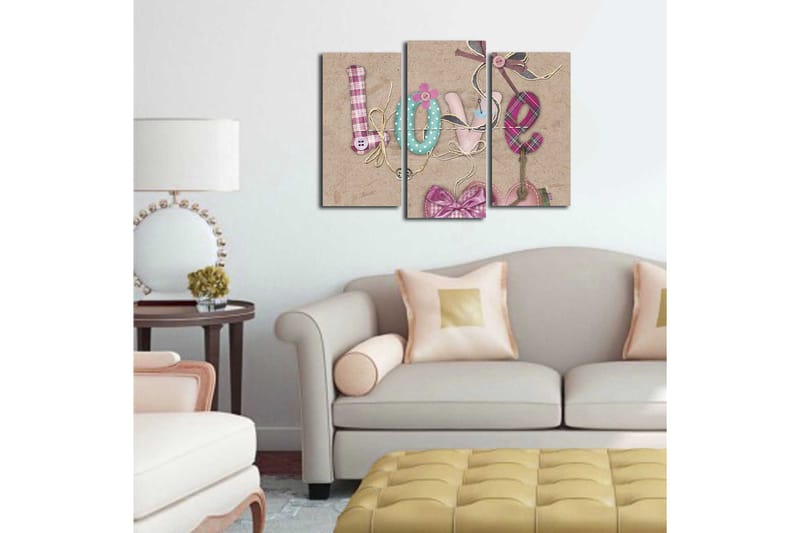 Canvasbilde Kitchen 3-pk Flerfarget - 22x03 cm - Innredning - Bilder & kunst - Lerretsbilder