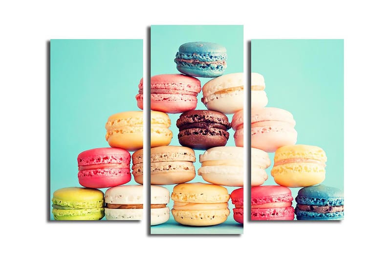 Canvasbilde Kitchen 3-pk Flerfarget - 22x03 cm - Innredning - Bilder & kunst - Lerretsbilder