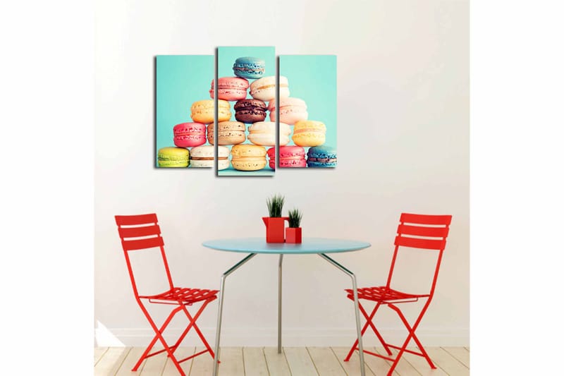 Canvasbilde Kitchen 3-pk Flerfarget - 22x03 cm - Innredning - Bilder & kunst - Lerretsbilder