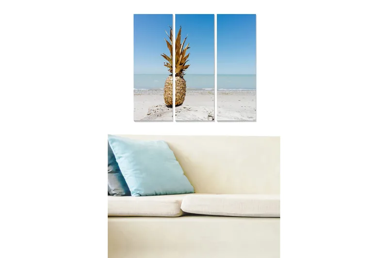 Canvasbilde Kitchen 3-pk Flerfarget, 22x05 cm