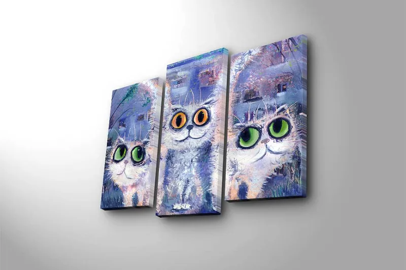 Canvasbilde Kitchen 3-pk Flerfarget - 22x03 cm - Innredning - Bilder & kunst - Lerretsbilder