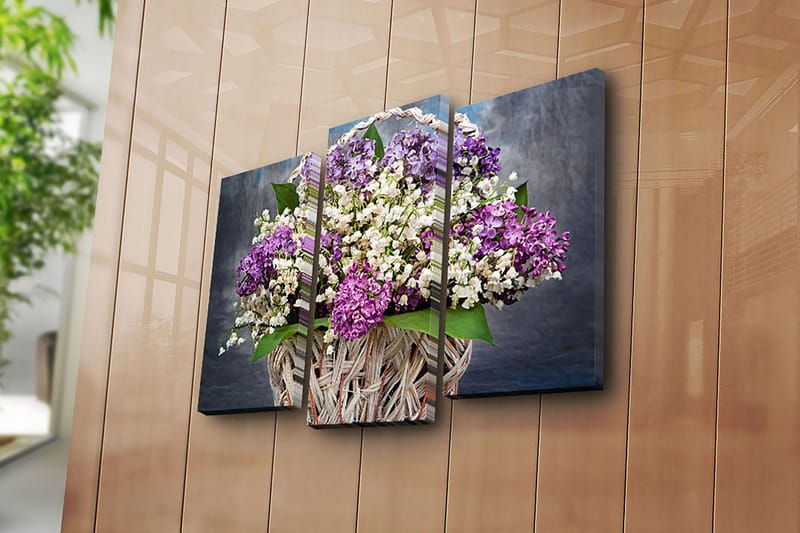 Canvasbilde Kitchen 3-pk Flerfarget - 22x03 cm - Innredning - Bilder & kunst - Lerretsbilder