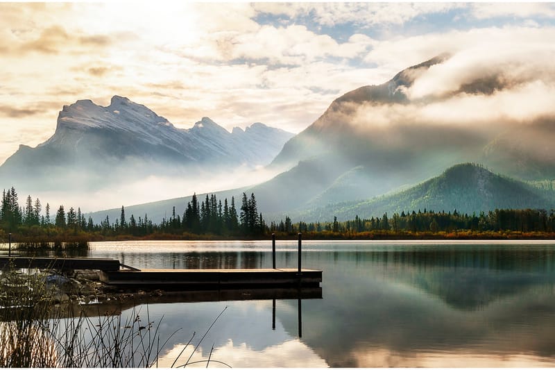 Canvasbilde Lake - 88x012 cm - Lerretsbilder