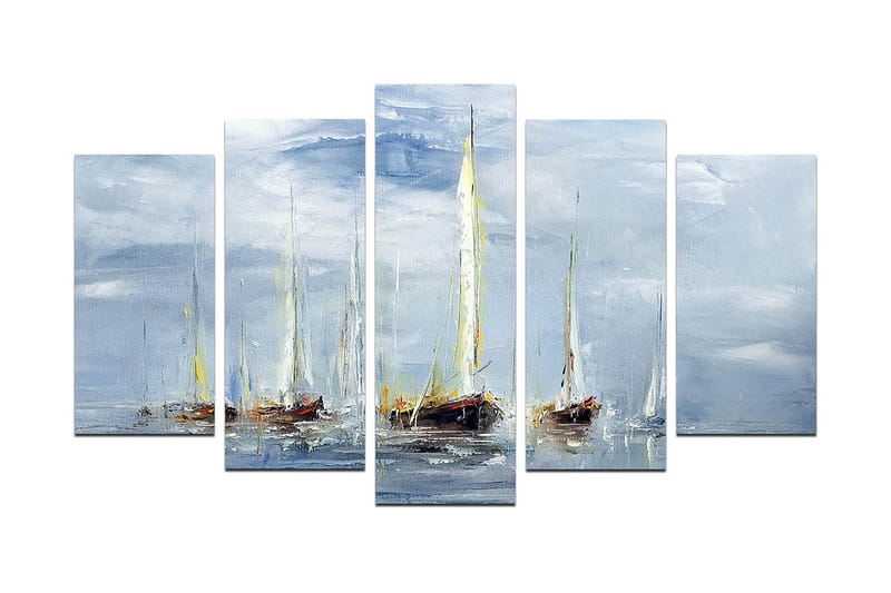 Canvasbilde Marina 5-pk Flerfarget, 22x06 cm