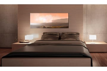 Canvasbilde Mellom rosa og grått 100x40 cm - Artgeist sp. z o. o. - Innredning - Bilder & kunst - Lerretsbilder