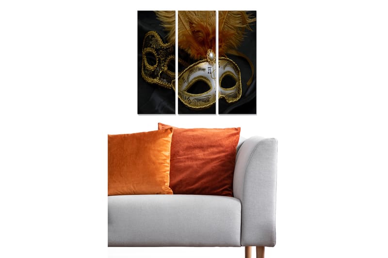 Canvasbilde Music 3-pk Flerfarget - 22x05 cm - Innredning - Bilder & kunst - Lerretsbilder