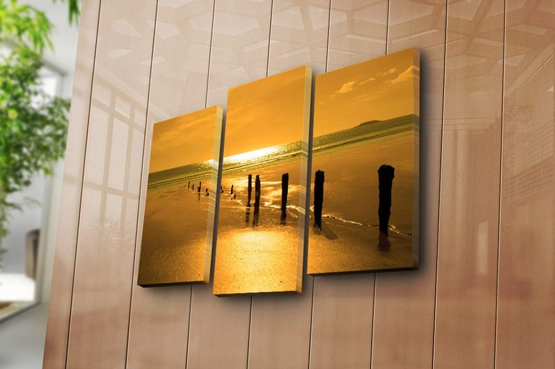 Canvasbilde Music 3-pk Flerfarget - 22x03 cm - Innredning - Bilder & kunst - Lerretsbilder