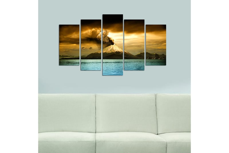 Canvasbilde Nature 5-pk Flerfarget - 22x06 cm - Innredning - Bilder & kunst - Lerretsbilder