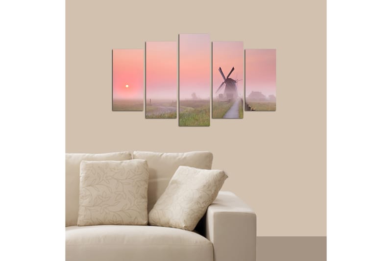 Canvasbilde Nature 5-pk Flerfarget - 22x06 cm - Innredning - Bilder & kunst - Lerretsbilder