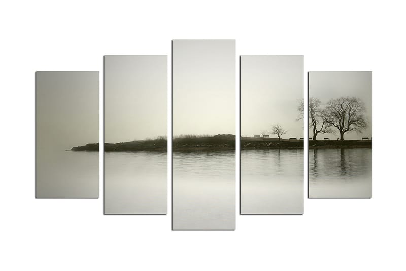 Canvasbilde Nature 5-pk Flerfarget - 22x06 cm - Innredning - Bilder & kunst - Lerretsbilder