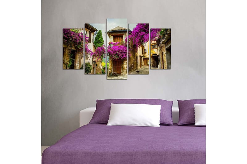 Canvasbilde Nature 5-pk Flerfarget - 22x06 cm - Innredning - Bilder & kunst - Lerretsbilder