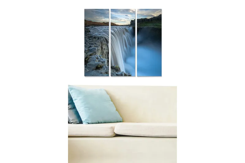 Canvasbilde Nautical 3-pk Flerfarget, 22x05 cm