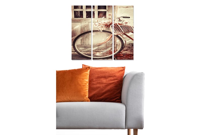 Canvasbilde Nostalgic 3-pk Flerfarget, 22x05 cm