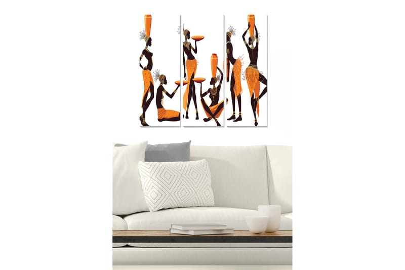 Canvasbilde Oriental 3-pk Flerfarget - 22x05 cm - Innredning - Bilder & kunst - Lerretsbilder