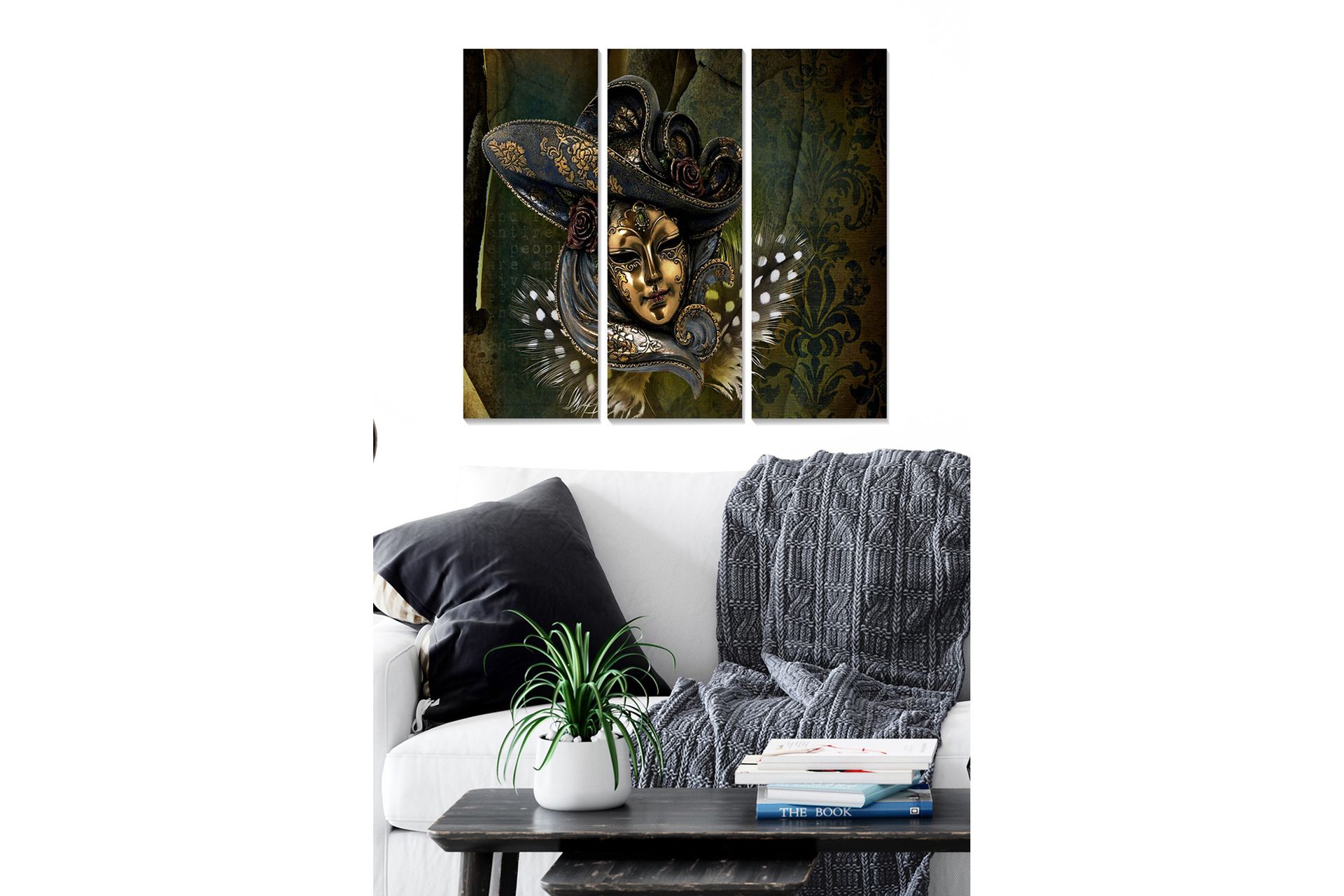 Canvasbilde Oriental 3-pk Flerfarget - 22x05 cm - Innredning - Bilder & kunst - Lerretsbilder