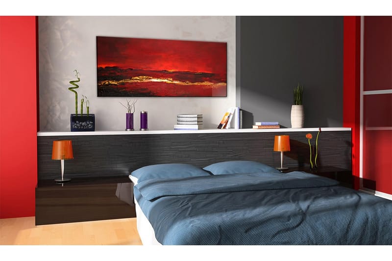 Canvasbilde Rødhet i havet 100x40 cm - Artgeist sp. z o. o. - Innredning - Bilder & kunst - Lerretsbilder