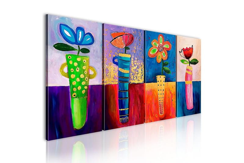 Canvasbilde Reinbueblomster 120x60 cm - Artgeist sp. z o. o. - Innredning - Bilder & kunst - Lerretsbilder
