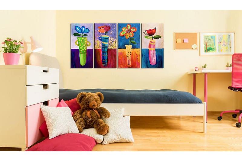 Canvasbilde Reinbueblomster 120x60 cm - Artgeist sp. z o. o. - Innredning - Bilder & kunst - Lerretsbilder