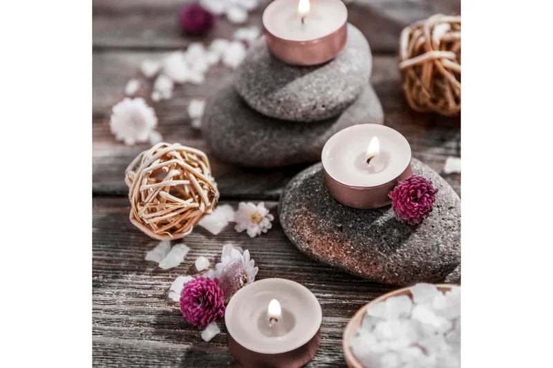 Canvasbilde Rosa blomster, 44x04 cm