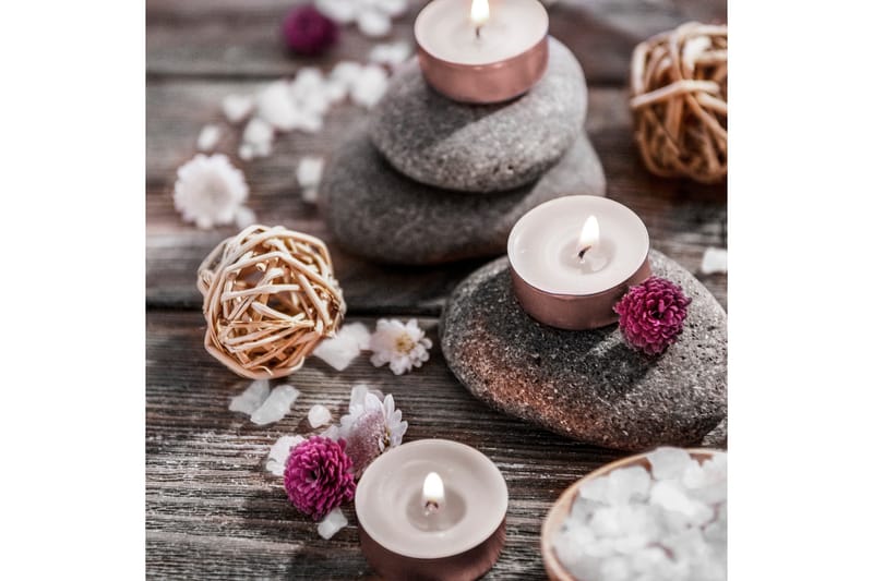 Canvasbilde Rosa blomster, 44x04 cm