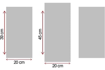 Canvasbilde Scenic 3-pk flerfarget - 22x03 cm - Innredning - Bilder & kunst - Lerretsbilder