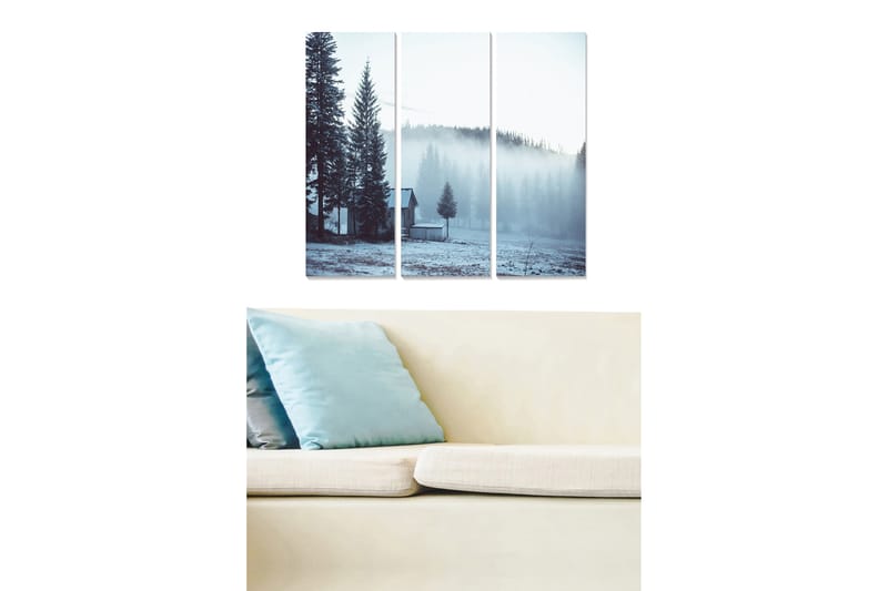 Canvasbilde Scenic 3-pk flerfarget - 22x05 cm - Innredning - Bilder & kunst - Lerretsbilder