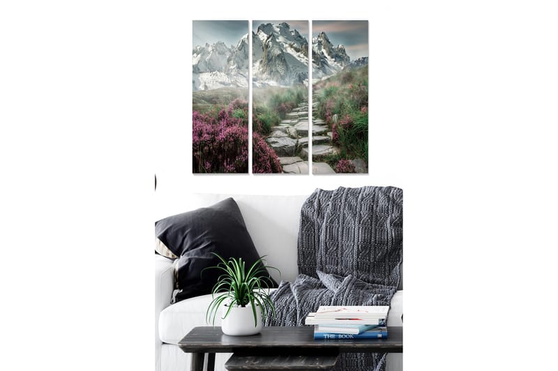 Canvasbilde Scenic 3-pk flerfarget - 22x05 cm - Innredning - Bilder & kunst - Lerretsbilder