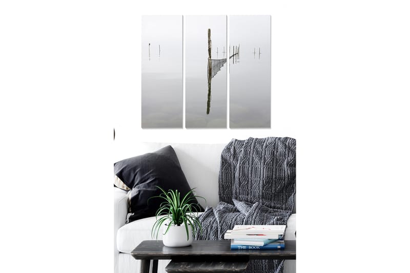 Canvasbilde Scenic 3-pk flerfarget - 22x05 cm - Innredning - Bilder & kunst - Lerretsbilder