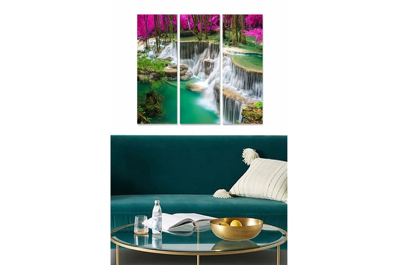 Canvasbilde Scenic 3-pk flerfarget, 22x05 cm