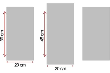 Canvasbilde Scenic 3-pk flerfarget - 22x03 cm - Innredning - Bilder & kunst - Lerretsbilder