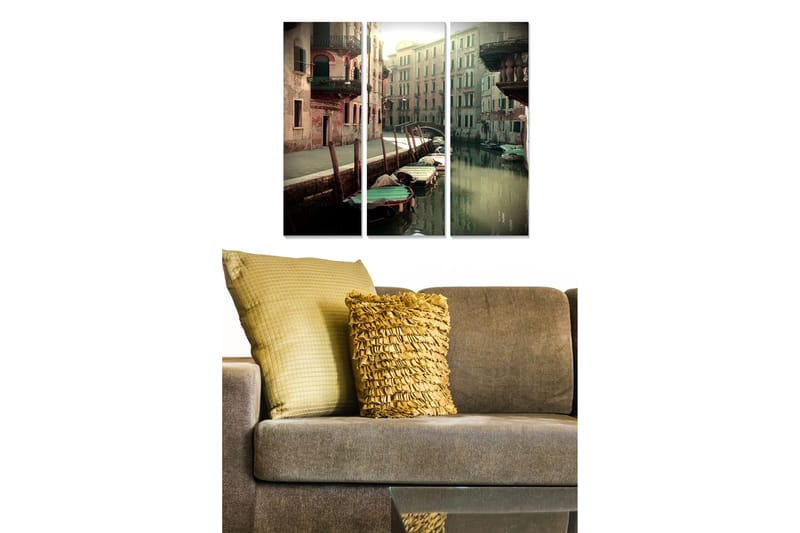 Canvasbilde Scenic 3-pk flerfarget, 22x05 cm