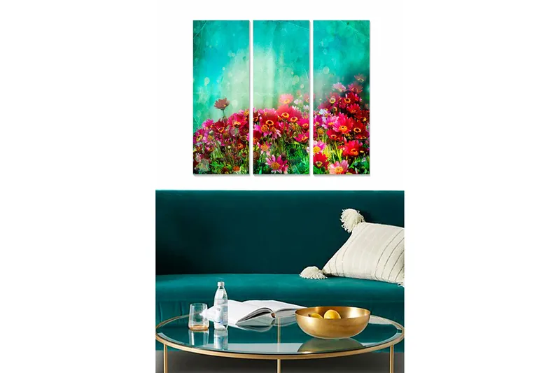 Canvasbilde Scenic 3-pk flerfarget, 22x05 cm