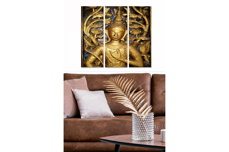 Canvasbilde Spiritual 3-pack flerfarget, 22x05 cm