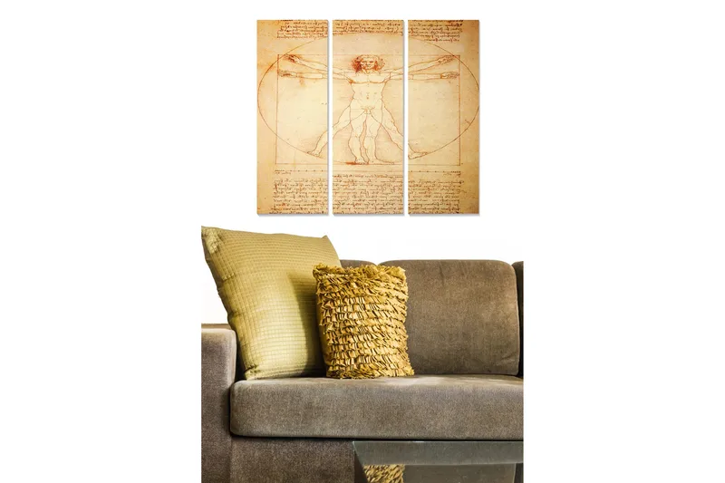 Canvasbilde Spiritual 3-pack flerfarget, 22x05 cm