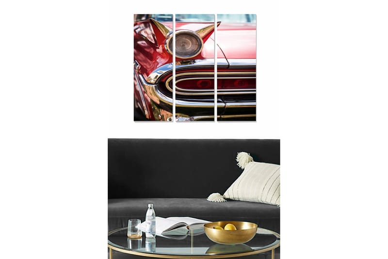 Canvasbilde Transportation 3-pk Flerfarget, 22x05 cm