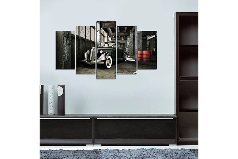 Canvasbilde Vehicles 5-pk Flerfarget - 22x06 cm - Innredning - Bilder & kunst - Lerretsbilder