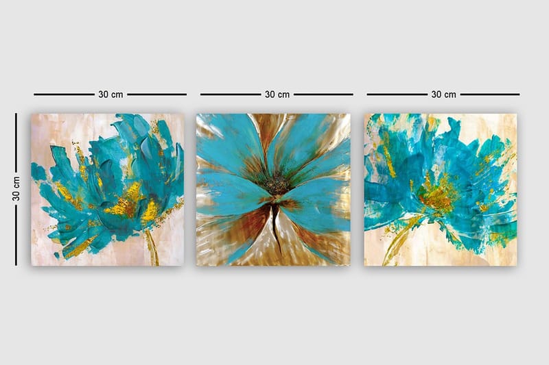 Canvasbilde VP Italy 3-pk Flerfarget - 33x03 cm - Innredning - Bilder & kunst - Lerretsbilder