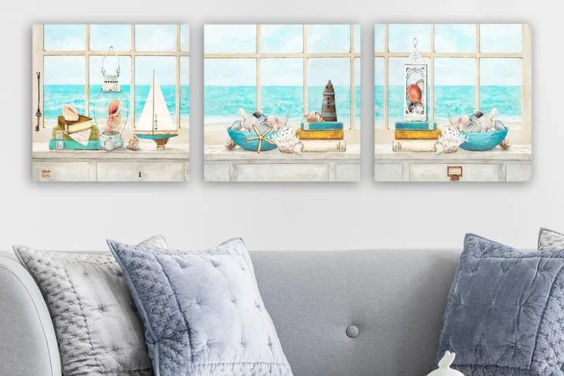 Canvasbilde VP Italy 3-pk Flerfarget - 33x03 cm - Innredning - Bilder & kunst - Lerretsbilder