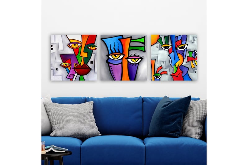 Canvasbilde VP Italy 3-pk Flerfarget - 33x03 cm - Innredning - Bilder & kunst - Lerretsbilder